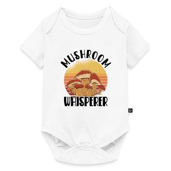 Cueilleur de champignons chasseur de champignons amateur de champignons champignons ferme - Body à manches courtes Premium Bébé - blanc - Devant