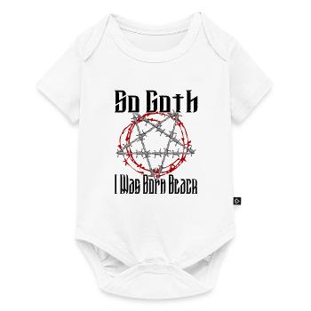 Satan Belzébuth Diable Gothique Pentagramme Mystique - Body à manches courtes Premium Bébé - blanc - Devant