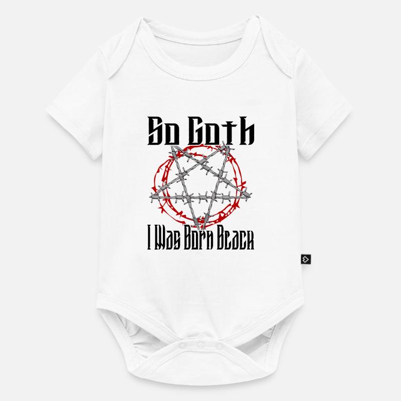 Satan Beelzebub Devil Gothic Pentagram Mystical - Baby Premium short-sleeve bodysuit - white