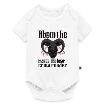 Satan Beelzebub Devil Gothic Pentagram Mystical - Baby Premium short-sleeve bodysuit - white - Front
