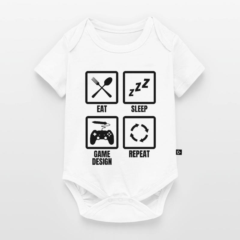 Routine de conception de jeu Body à manches courtes Premium Bébé