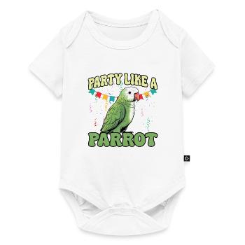 Budgie Parrot Bird Parakeet Owner - Baby Premium short-sleeve bodysuit - white - Front