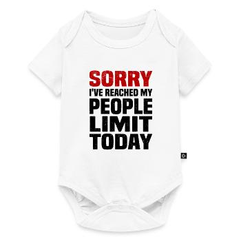 Misanthrope Antisocial Introvert - Baby Premium short-sleeve bodysuit - white - Front