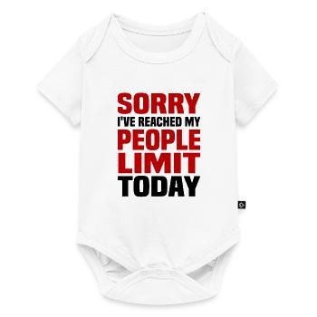 Misanthrope Antisocial Introverti - Body à manches courtes Premium Bébé - blanc - Devant