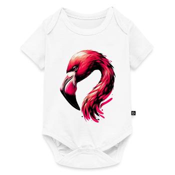 Flamingo - Baby Premium short-sleeve bodysuit - white - Front