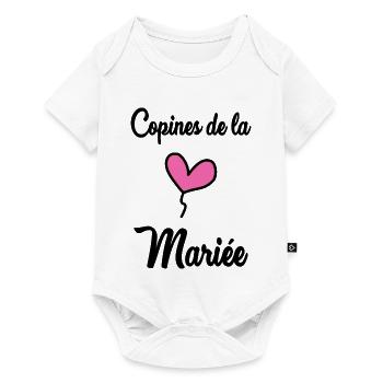 COPINE. FUTURE MARIEE. EVJF. MARIEE. TEAM - Body à manches courtes Premium Bébé - blanc - Devant