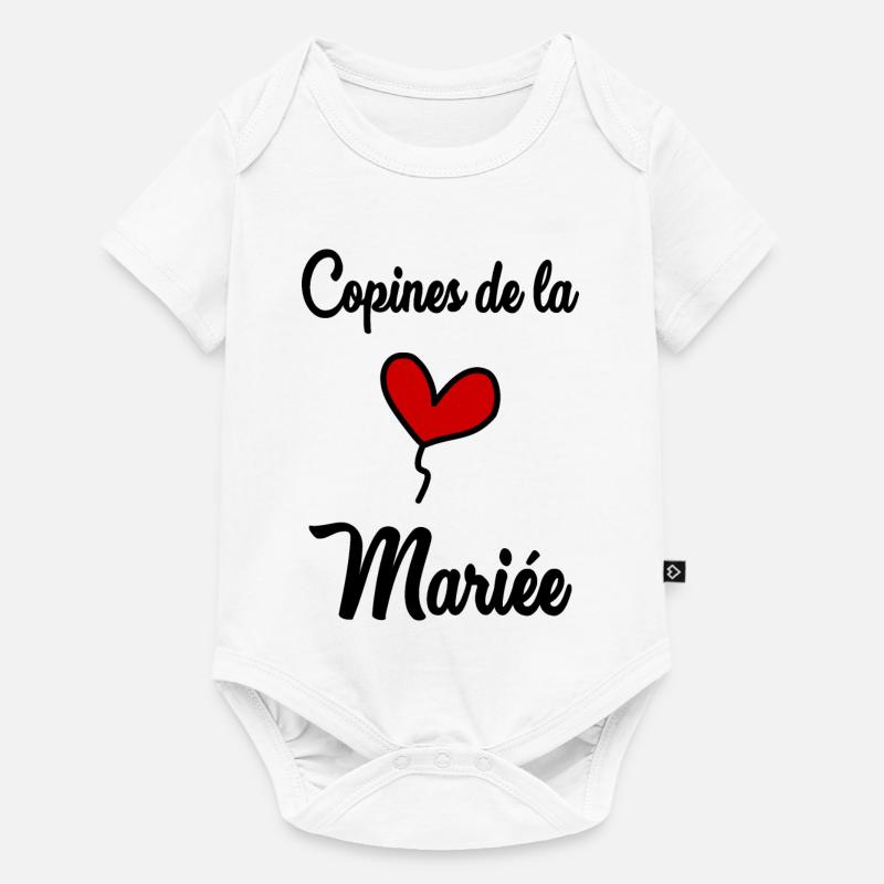 COPINES DE LA MARIEE - Body à manches courtes Premium Bébé - blanc