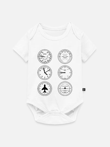 Fluginstrumente - Baby Premium Kurzarmbody - Weiß