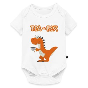 TeaRex Dino Teacup - Baby Premium short-sleeve bodysuit - white - Front