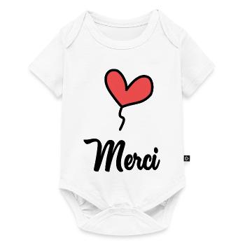 MAÎTRESSE. MAITRE. MERCI. MERCI MAÎTRESSE - Body à manches courtes Premium Bébé - blanc - Devant