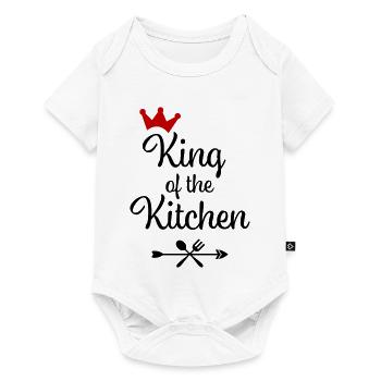 Tablier de cuisine pour homme - Body à manches courtes Premium Bébé - blanc - Devant