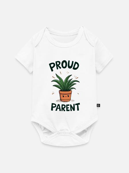 Proud Plant Parent - Baby Premium Kurzarmbody - Weiß