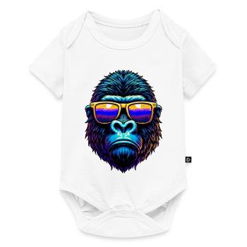 Gorilla - Baby Premium short-sleeve bodysuit - white - Front