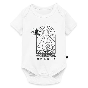 Okinawa Golden Beaches of Japan - Baby Premium Kurzarmbody - Weiß - Vorne