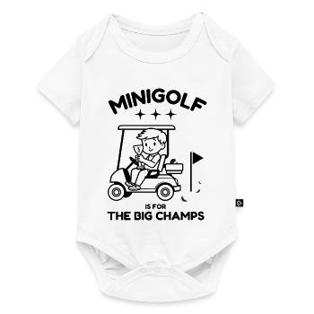 -golf pour enfants - Body à manches courtes Premium Bébé - blanc - Devant