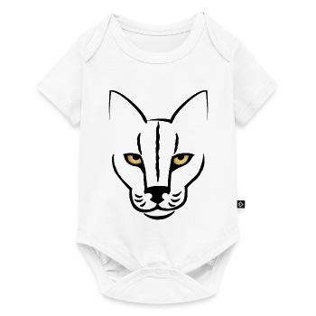 Le regard du chat - Body à manches courtes Premium Bébé - blanc - Devant