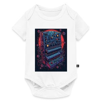 Futuristic electronic music device - Baby Premium short-sleeve bodysuit - white - Front