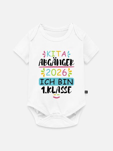Kita Abgänger 2026 - Baby Premium Kurzarmbody - Weiß