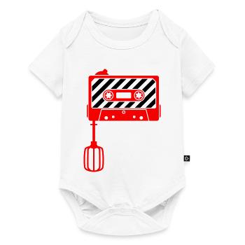 Mixtape vs. Mixer – Design culte de la musique rétro - Body à manches courtes Premium Bébé - blanc - Devant