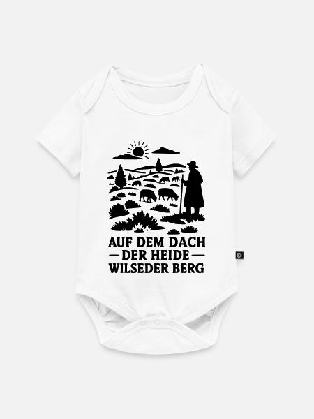 Lüneburger Heide Wilseder Berg - Baby Premium Kurzarmbody - Weiß