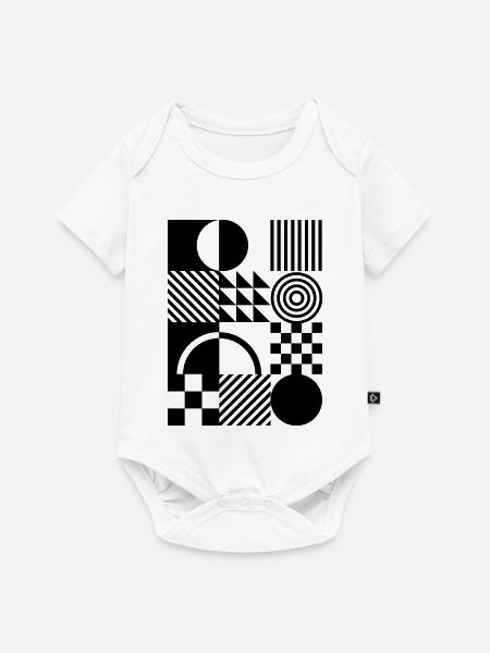 Bauhaus Kunst Gestaltung - Baby Premium Kurzarmbody - Weiß