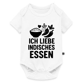 I love Indian food - Baby Premium short-sleeve bodysuit - white - Front