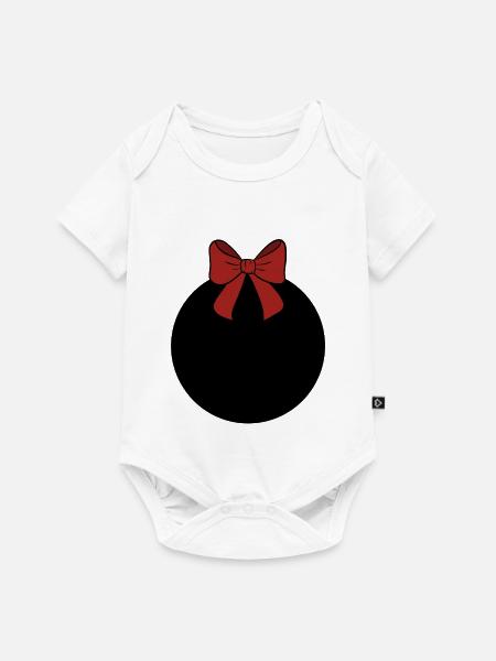Weihnachtskugel - Baby Premium Kurzarmbody - Weiß