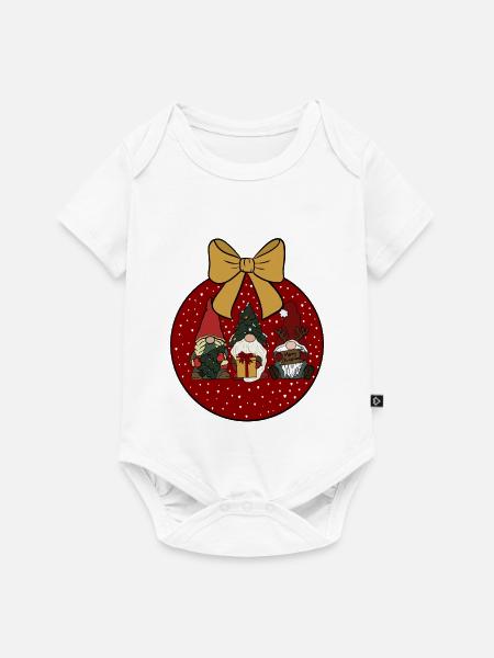 Weihnachtskugel - Baby Premium Kurzarmbody - Weiß