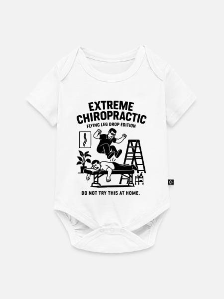 chiropraktiker physio wirbelsäule behandlung - Baby Premium Kurzarmbody - Weiß