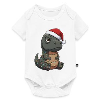 Grumpy Dino Santa Claus Clumsy Santa Gesche - Baby Premium short-sleeve bodysuit - white - Front