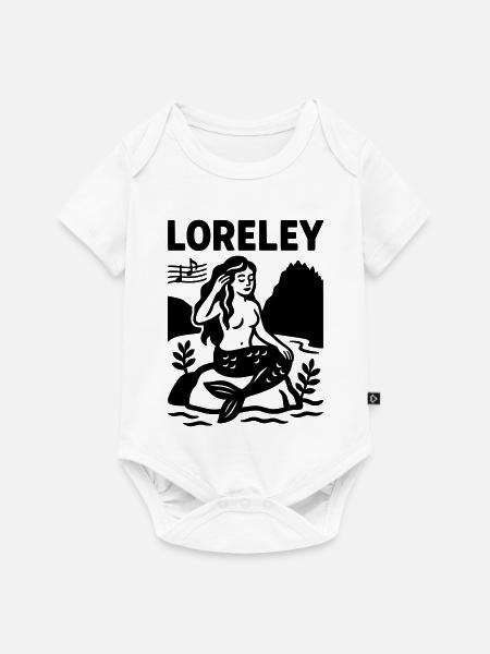 loreley - Baby Premium Kurzarmbody - Weiß