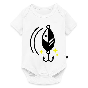 Fishing Lure Turn Signal Hook Icon - Baby Premium short-sleeve bodysuit - white - Front