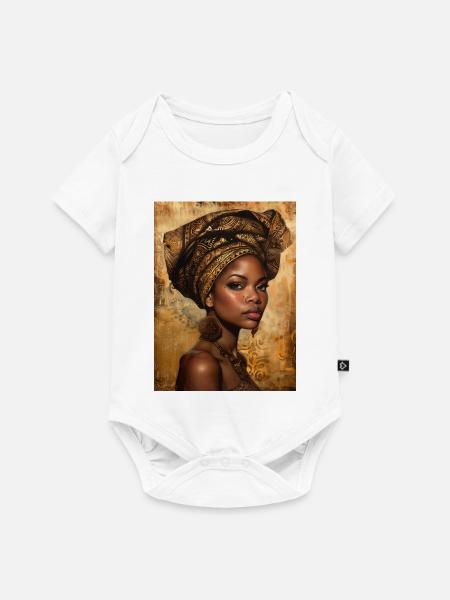 Afro-Kultur - Baby Premium Kurzarmbody - Weiß
