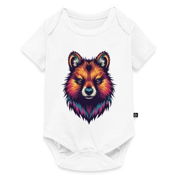 Colored Quokka Portrait - Baby Premium short-sleeve bodysuit - white - Front