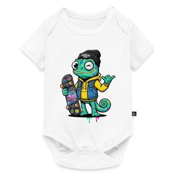 Chameleon Skate Crew Color Game - Baby Premium short-sleeve bodysuit - white - Front
