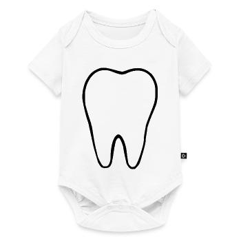 Dent, dents, dentiste - Body à manches courtes Premium Bébé - blanc - Devant
