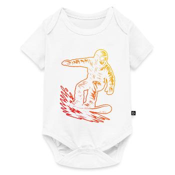 A motif just for snowboarding - Baby Premium short-sleeve bodysuit - white - Front
