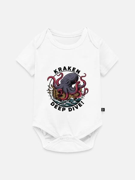 Kraken Deep Dive Angriffsschiff - Baby Premium Kurzarmbody - Weiß
