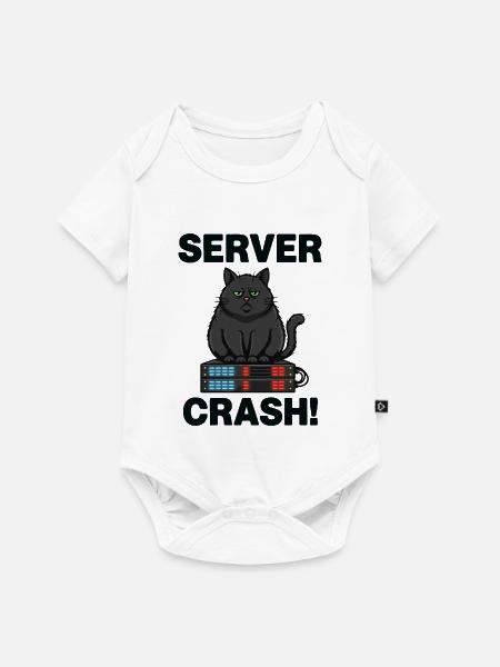 Serverabsturz Chat-Computer-Humor - Baby Premium Kurzarmbody - Weiß