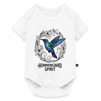 Geometric Hummingbird in Color Play Art Fashion - Baby Premium short-sleeve bodysuit - white - Front