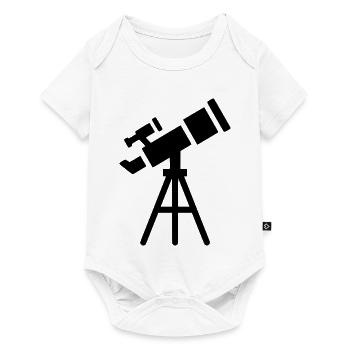 Telescope Silhouette Stars - Baby Premium short-sleeve bodysuit - white - Front