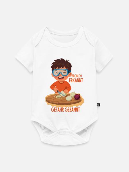 Problem Erkannt (Zwiebel) Gefahr Gebannt - Baby Premium Kurzarmbody - Weiß