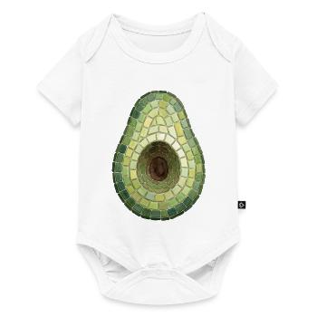 Avocado Mosaic - Modern Foodie Gift - Baby Premium short-sleeve bodysuit - white - Front