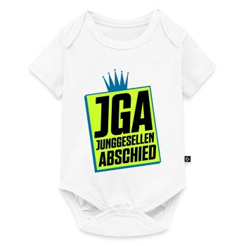 Junggesellenabschied JGA Neon Design - Baby Premium Kurzarmbody - Weiß - Vorne