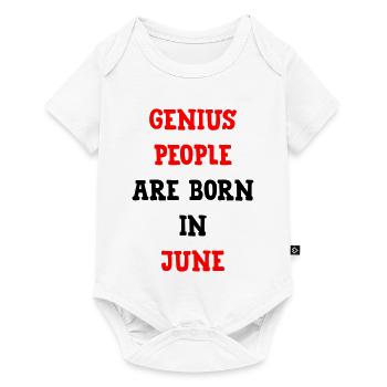 Baby Birthday Genies Born in June - Baby Premium short-sleeve bodysuit - white - Front