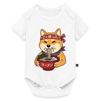 Ramen-Shiba: Japanischer Style & Nudelliebe - Baby Premium Kurzarmbody - Weiß - Vorne