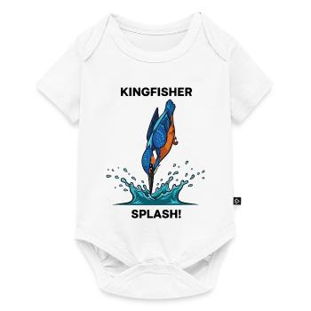 Kingfisher Splash Kingfisher River - Baby Premium Kurzarmbody - Weiß - Vorne