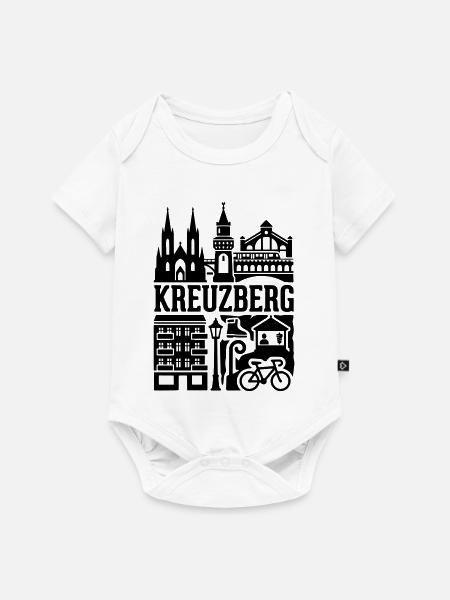Berlin Kreuzberg in a Nutshell - Baby Premium Kurzarmbody - Weiß