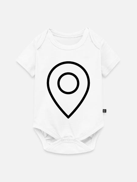 Lokalisierung - Baby Premium Kurzarmbody - Weiß