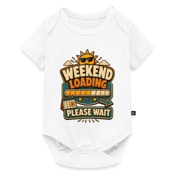 Weekend Loading Please Wait - Baby Premium Kurzarmbody - Weiß - Vorne
